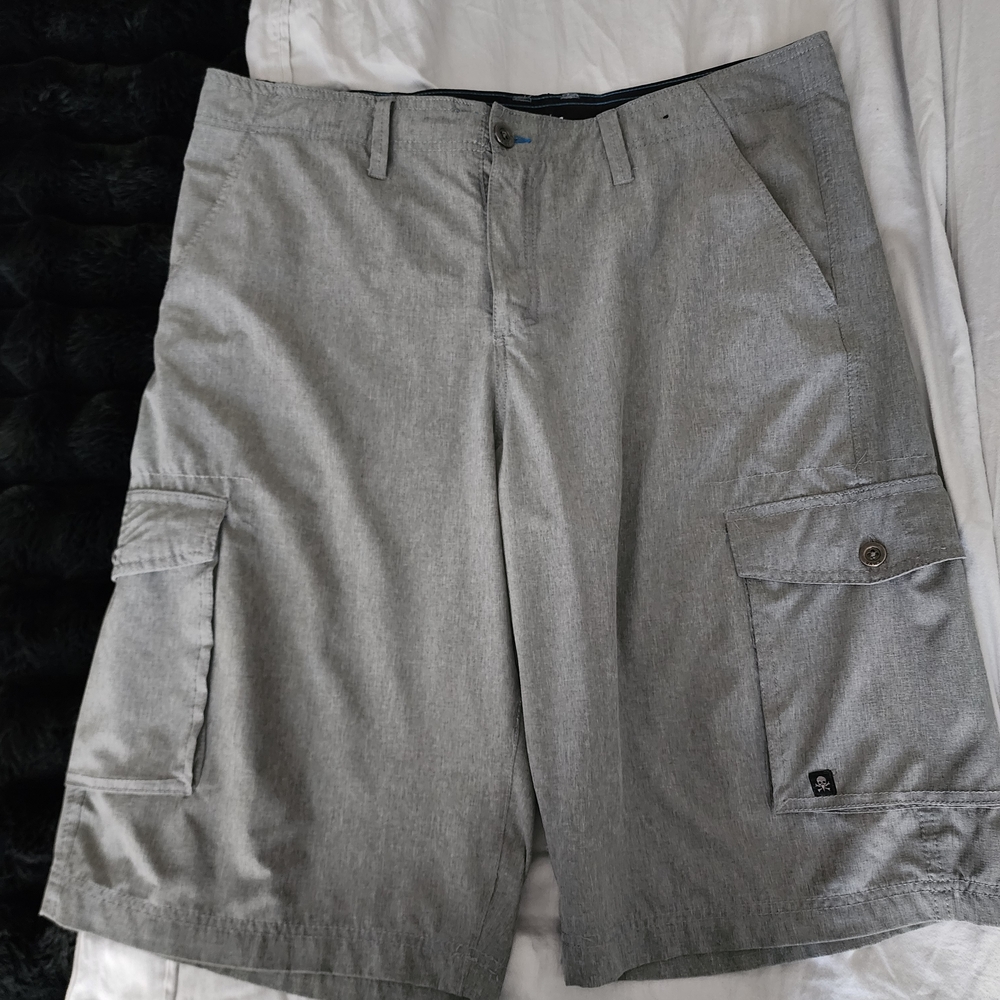 Tony Hawk Men's Gray Cargo Shorts